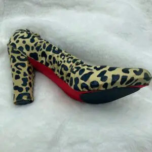 leopard printed shoe cover