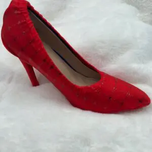 red velvet shoe cover