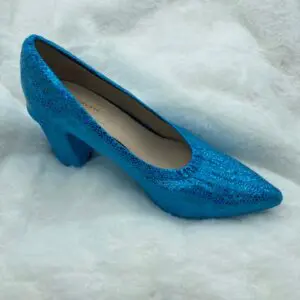 bright blue shoe cover