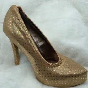 gold shoe cover